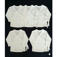 Mini Panda 5'li Bebek Dış Zıbın Ipli Bağlamalı Yeni Doğan %100 Pamuklu