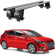 Today Auto Royal Hyundai Accent V (2017 ve Sonrası) Uyumlu Gri Kilitli Ara Atkı Port Bagaj Tavan Barı