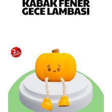 Hatıra Kutusu Şarjlı Pumpkin LED Masa Lambası Zamanlayıcılı Dokunmatik - Lisinya