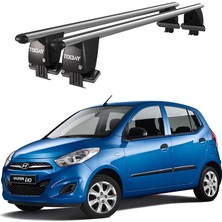 Today Auto Royal Hyundai I10 (2007-2013) Uyumlu Gri Kilitli Ara Atkı Port Bagaj Tavan Barı