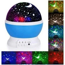 Calperia Yıldız Görünümlü Gece Lambası Renkli Masa Lambası Gökyüzü Projeksiyon
