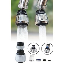 Tonkut Su Tasarruflu 2 Modlu Musluk Başlığı Kısa 360° Döner Anti Sıçrama Mutfak & Banyo Uyumlu