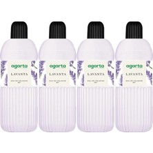 Agarta Kolonya 400 ml Lavanta 80 Derece Pet Şişe (4 Lü Set)