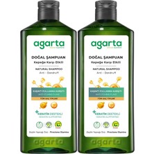 Agarta Doğal Şampuan 400 ml Kepek Karşı Etkili - Kaşıntı Pullanma Karşıtı (2 Li Set)