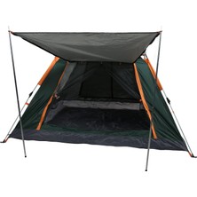 Calperia Tam Otomatik Su ve Rüzgar Geçirmez Gölgelikli Tenteli 6 Kişilik Kamp Çadırı 240*240*155CM