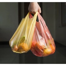 Şeffaf  Orjinal Renkli Atlet Poşet Küçük Boy 24,5 cm x 46 10KG
