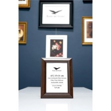 Raven Art Studio Neo A5-15X21CM Kahverengi Resim Fotoğraf Belge Poster Evrak Çerçevesi Korumalı Kırılmaz Pleksi Cam