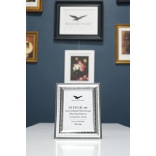 Raven Art Studio Olden A5-15X21CM Gümüş Resim Fotoğraf Belge Poster Evrak Çerçevesi Korumalı Kırılmaz Pleksi Cam