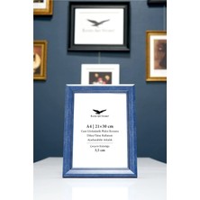 Raven Art Studio Neo A4-21X30CM Mavi Resim Fotoğraf Belge Poster Evrak Çerçevesi Korumalı Kırılmaz Pleksi Cam