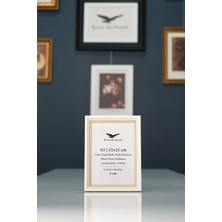 Raven Art Studio Halo A5-15X21CM Beyaz Resim Fotoğraf Belge Poster Evrak Çerçevesi Korumalı Kırılmaz Pleksi Cam