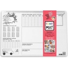 Akademi Çocuk Funny Mat Çarpım Tablosu - Çalışma Masam 25X35CM 2'li Paket Beyaz Serisi