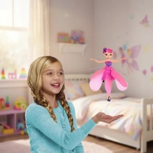 Nexgen Uçan Peri Oyuncak USB Kablolu ve Şarj Edilebilir Oyuncak Pembe Renkli