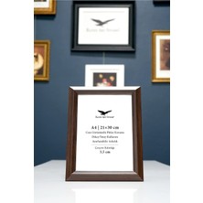 Raven Art Studio Neo A4-21X30CM Kahverengi Resim Fotoğraf Belge Poster Evrak Çerçevesi Korumalı Kırılmaz Pleksi Cam