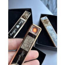 C&On Design Kişiye Özel Isim Baskılı Çakmak Şarjlı Usb'li Elektronik Çakmak