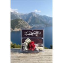 C&On Design Beyaz Mini Buket Hot Flowers Gül Kutusu Sevgiliye Hediye Doğum Anneler Günü Çiçek Solmayan Anneye