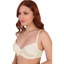 Emay Ekru Mı 189B Pedli Dantelli Balenli Sütyen