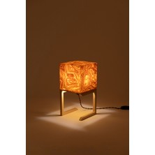 Sade Wooden Lamp Atelier Masa Abajuru