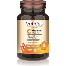 SHC4200 Validus C 1000 + Citrus + Zinc 90 Tablets