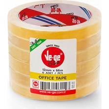 Kitabevimden Ve-Ge Selefon Bant Offıce Tape 12X66 ( 6 Lı Paket)
