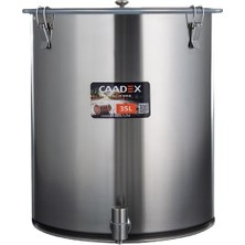 Caadex Zeytinyağı Dinlendirme Tankı, Paslanmaz, 35 Lt, CX-CAO35