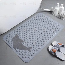 MAİN SHOP Vantuzlu Banyo ve Duş Kaydırmazı Duşa Kabin Küvet Içi Banyo Paspası Yunus Desenli 35 x 68 cm M-10