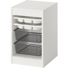 IKEA Trofast Beyaz-Koyu Gri Saklama Ünitesi