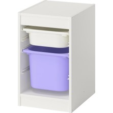 IKEA Trofast Beyaz-Lila Saklama Ünitesi