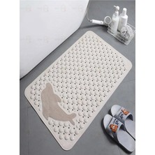 MAİN SHOP Vantuzlu Banyo ve Duş Kaydırmazı Duşa Kabin Küvet Içi Banyo Paspası Yunus Desenli 35 x 68 cm M-10