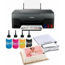 Resimli Pasta Yazıcısı - Canon Pıxma G3470 Gıda Mürekkepli Bitmeyen Kartuş Sistemi