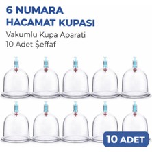 ForWhat Büro Ev Ofis Kişisel Masaj Bakımı Için 10ADET No6 Plastik Vücut Vakum Kupa Kabı Seti