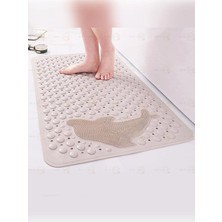 MAİN SHOP Duşa Kabin Küvet Içi Banyo Paspası Vantuzlu Banyo ve Duş Kaydırmazı Yunus Desenli 35 x 68 cm M-10