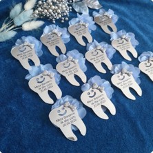 Güven Pleksi Diş Buğdayı Partisi Ilk Dişim Çıktı Isme Özel Magnet Mavi Renk