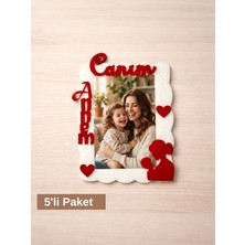 Keçebahçesi Kayseri Canım Annem Mıknatıslı Çerçeve, Anneler Günü Magnet, Keçe Fotoğraf Çerçevesi, Anneye Özel Hediyelik Çerçeve, El Yapımı Keçe Magnet, Dekoratif Fotoğraf Çerçevesi, Anlamlı Hediye