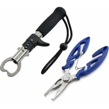 Gül Av Bayi Balıkçı Pense Makas & Tutucu Maşa Kelepçe - Siyah