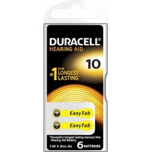 Arel Tech Store Duracell 10 Işitme Cihazı Kulak Pili 6 Pil 1 Kutu (5508) ARLSTRTCH-RSG3256