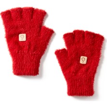 Gs Store Galatasaray Kadın Yarım Parmak Peluş Eldiven K252269