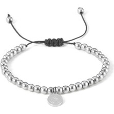 Gs Store Galatasaray Doğal Taş Çelik Logo Bileklik U252267