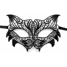 Neptüns Siyah Dantel Venedik Maskesi Kadın – Zarif Parti &amp; Balo Maskesi 3 No