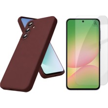 Coolacs Samsung Galaxy A57 ile Uyumlu Kılıf Esnek Premium Telefon Kılıfı ve Temperli Cam Ekran Koruyucu
