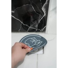 Kokulu Banyo Mutfak Lavabo Silikon Gider Kapatıcı Mat Kapak Gider Koku Önleyici Gider Kapatıcı Gri Elastik Gider Gri