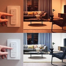 Hue Akıllı Aydınlatma LED Ampul Başlangıç Kiti, 2'li E27 Ampul, Köprü ve Dimmer Set, Beyaz ve Renkli
