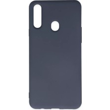 Ugrx Newface Samsung Galaxy A20S Kılıf Nano Içi Kadife Silikon - Gri