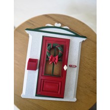 Plywoody Toys and More Çocuklar Için Mini Sihirli Kapı Açık Gri-Kırmızı-Yeşil