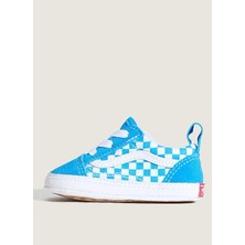 Vans Mavi Bebek Patik VN000CS5FNM1-OLD Skool Crib Kaymaz Taban Nefes Alabilir Kumaş Özellikleriyle