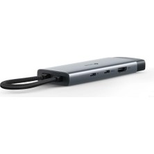 UH7020C, 4K 60Hz Hdmı, Gigabit Port, 100W Hızlı Şarj, Sd ve Microsd Kart Yuvası, 5gbps Data Transfer Hızı, 7'si Bir Arada Usb-C Hub