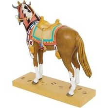 The Trail Of Painted Ponies Buffalo Medicine Heykelcik, 7,2 Inç, Çok Renkli