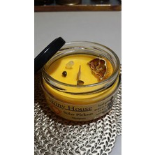 Shiny House Doğal Soya Mum – Solar Pleksus Çakra | Bergamot & Limon Kokulu