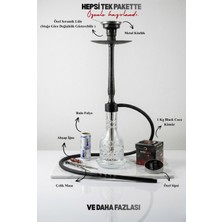 Gökkuşağı Nargile Breaking Siyah Epoksi Kaplama Nargile Seti (Eksiksiz Paket) (Mükemmel Performans )