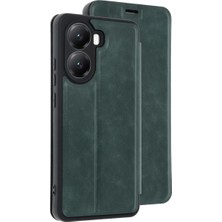 Newface Xiaomi Poco X7 Pro Kılıf Flip Cover - Koyu Yeşil