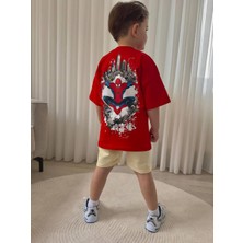 Cg Kids Örümcek Adam Erkek Çocuk Alt Üst Takım Süper Kalite Sırt Baskı Detay